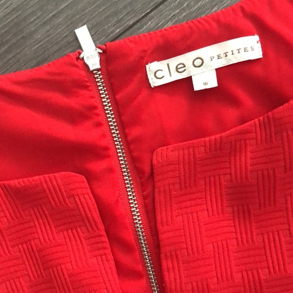 CLEO Ravishing Red Sleeveless Size US 10 petite (gold zipper) - Picture 5 of 11